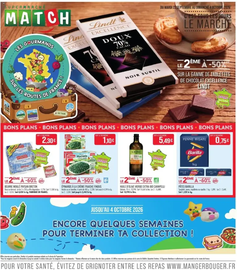 Match Supermarché catalogue du 22/09/2026 au 04/10/2026
