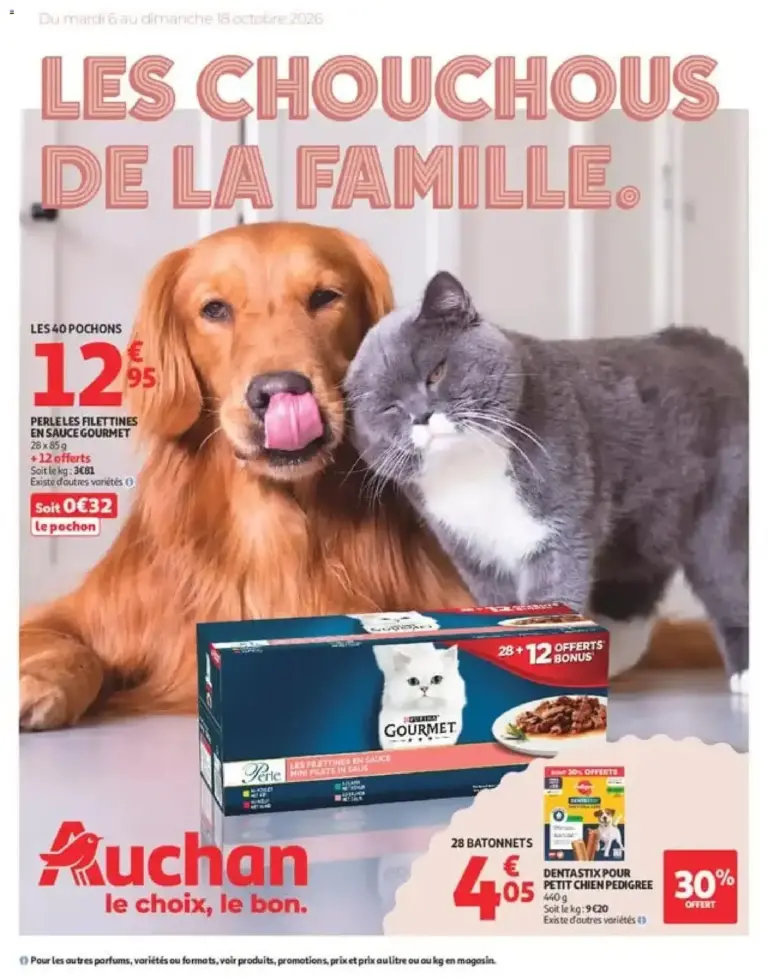 Auchan Animalerie du 06/10/2026 au 18/10/2026