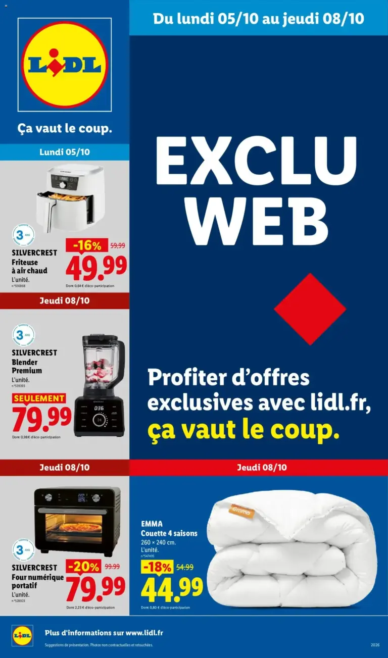 Catalogue LIDL du 05/10/2026 au 08/10/2026