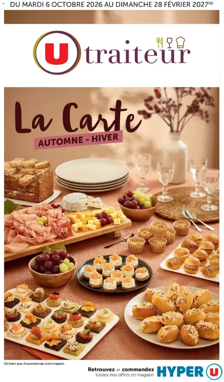 Hyper U La carte Automne Hiver du 06/10/2026 au 28/02/2027