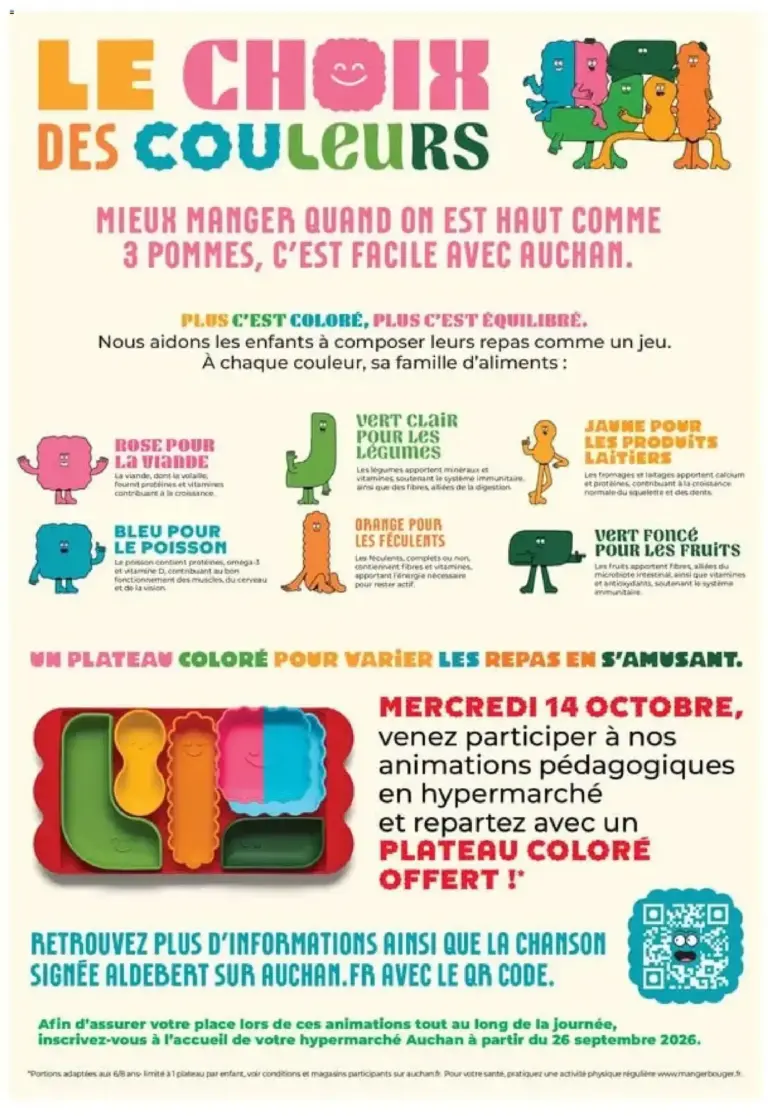 Auchan Le choix des couleurs du 08/10/2026 au 11/10/2026