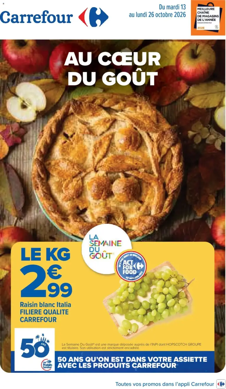 Carrefour coeur goût du 13/10/2026 au 26/10/2026