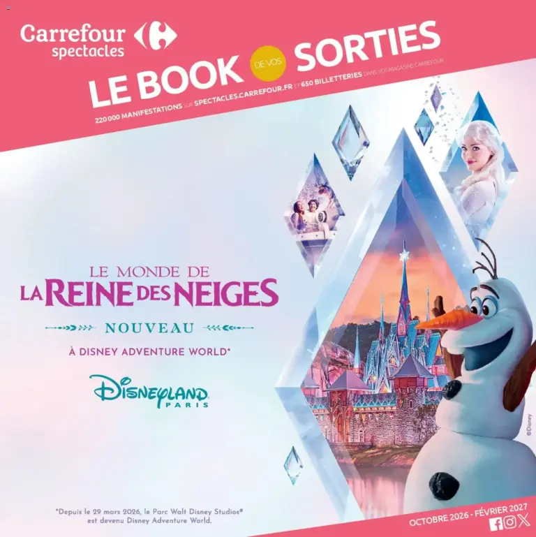 Carrefour Market Le book des sorties automne du 02/10/2026 au 07/02/2027