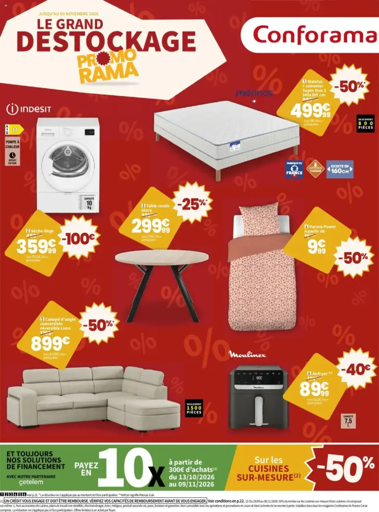 Conforama Et encore plus du 13/10/2026 au 07/11/2026