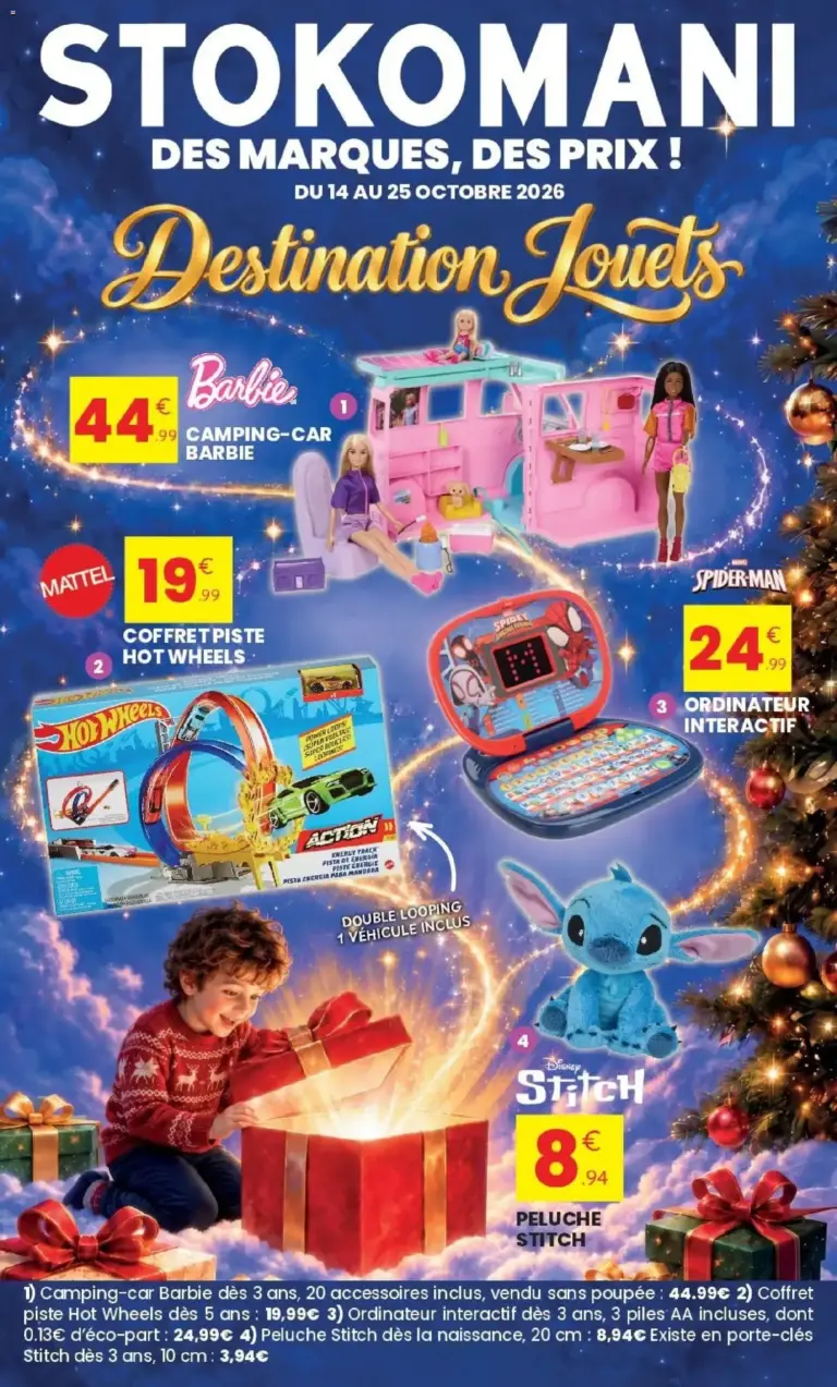 Stokomani Catalogue destination jouets du 14/10/2026 au 25/10/2026