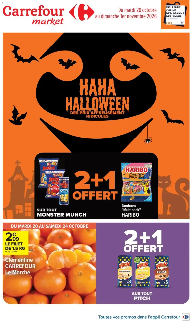 Carrefour Market HALLOWEEN 2026 đ Catalogue 20/10 01/11 du 20/10/2026 au 01/11/2026